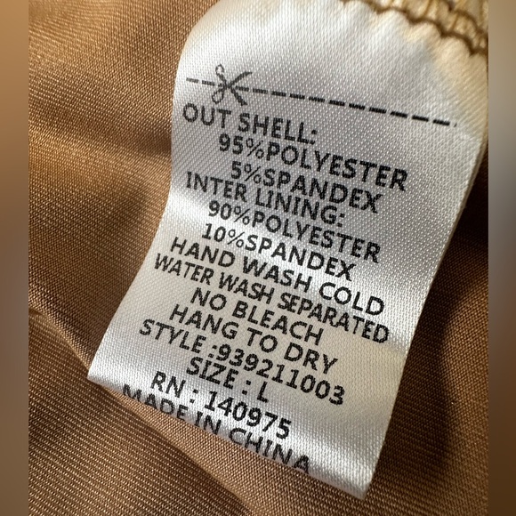 Fashion Nova Bling Rhinestone Halter Mini Dress - Nude Tan Women’s Size Large - Picture 9 of 9